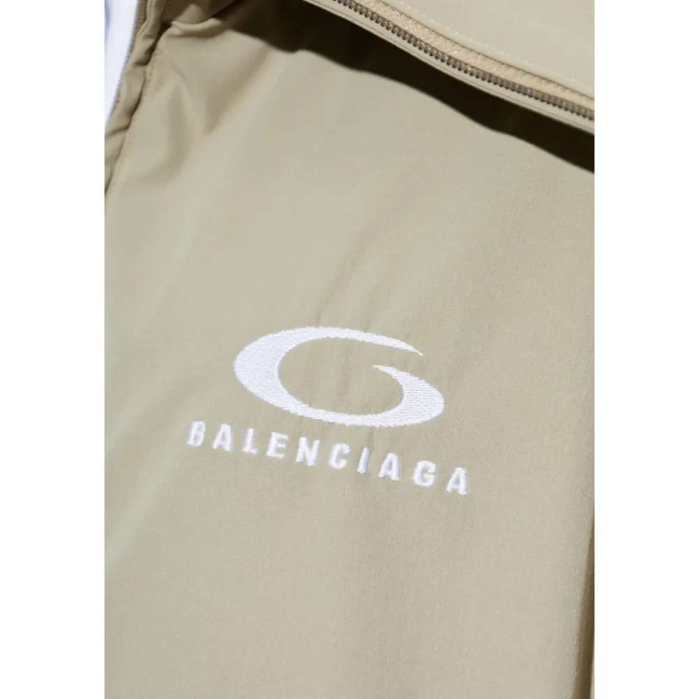 Jakker<Balenciaga Logo Jacket Beige