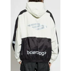 Jakker<Balenciaga Logo Jacket Beige