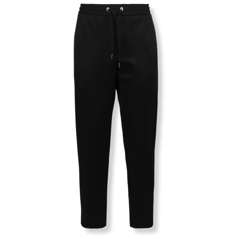 Bukser<Moncler Logo Jogging Pants Sort