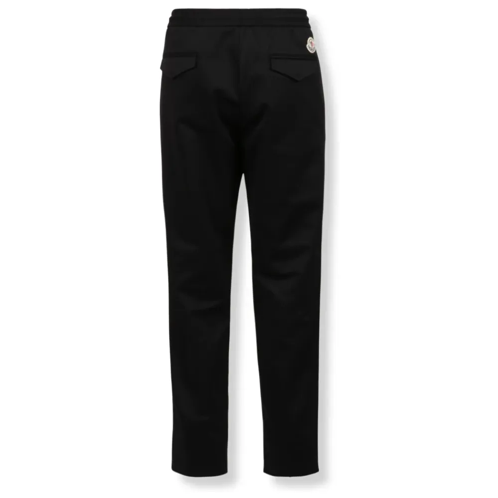 Bukser<Moncler Logo Jogging Pants Sort