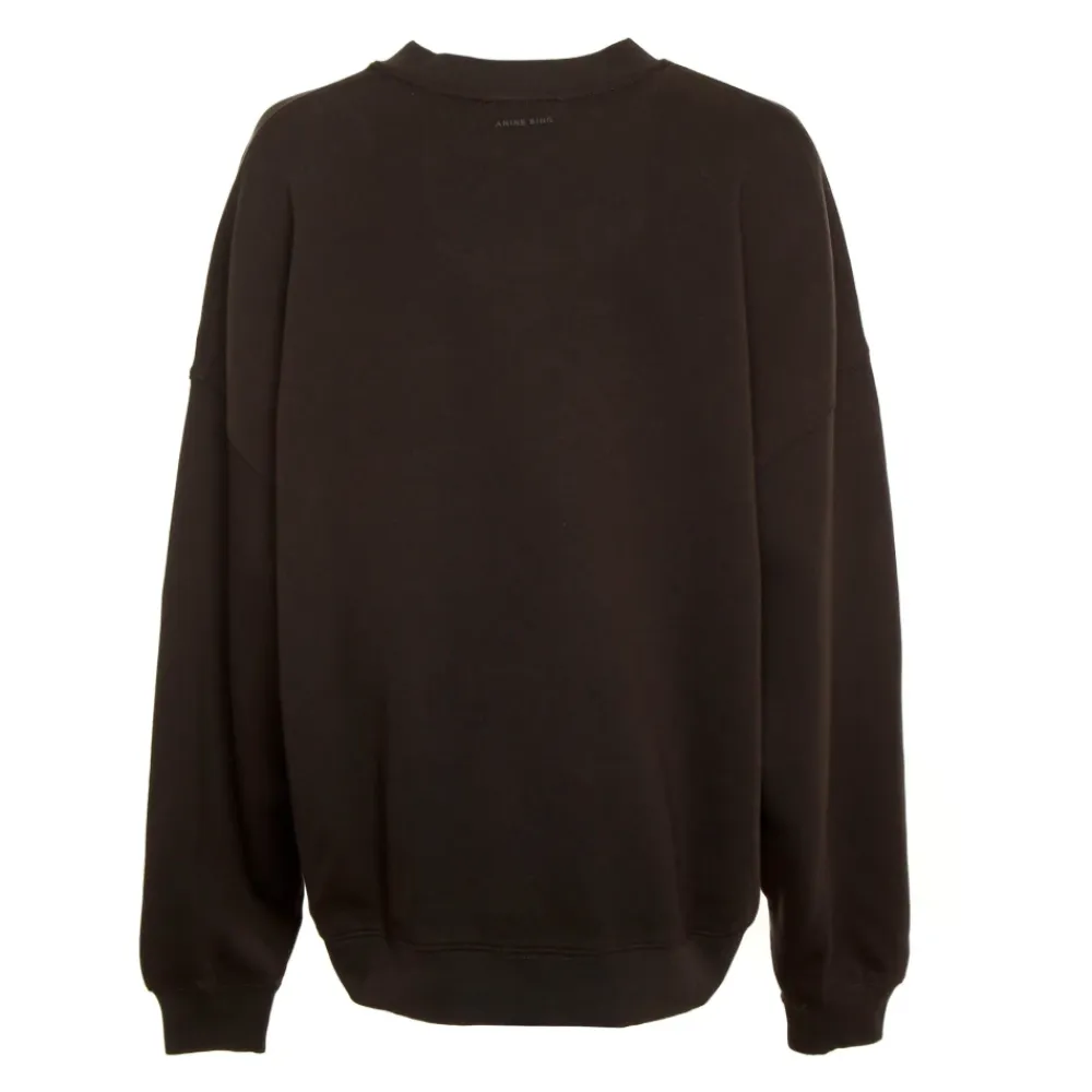 Sweatshirts^Anine Bing Logo Patch Oversized Sweatshirt Grå