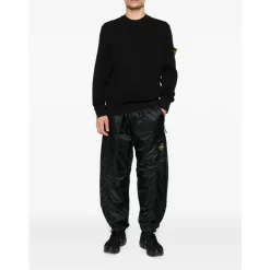 Sweatshirts^Stone Island Logo Patch Sweater Sort