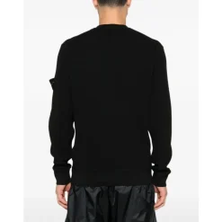 Sweatshirts^Stone Island Logo Patch Sweater Sort