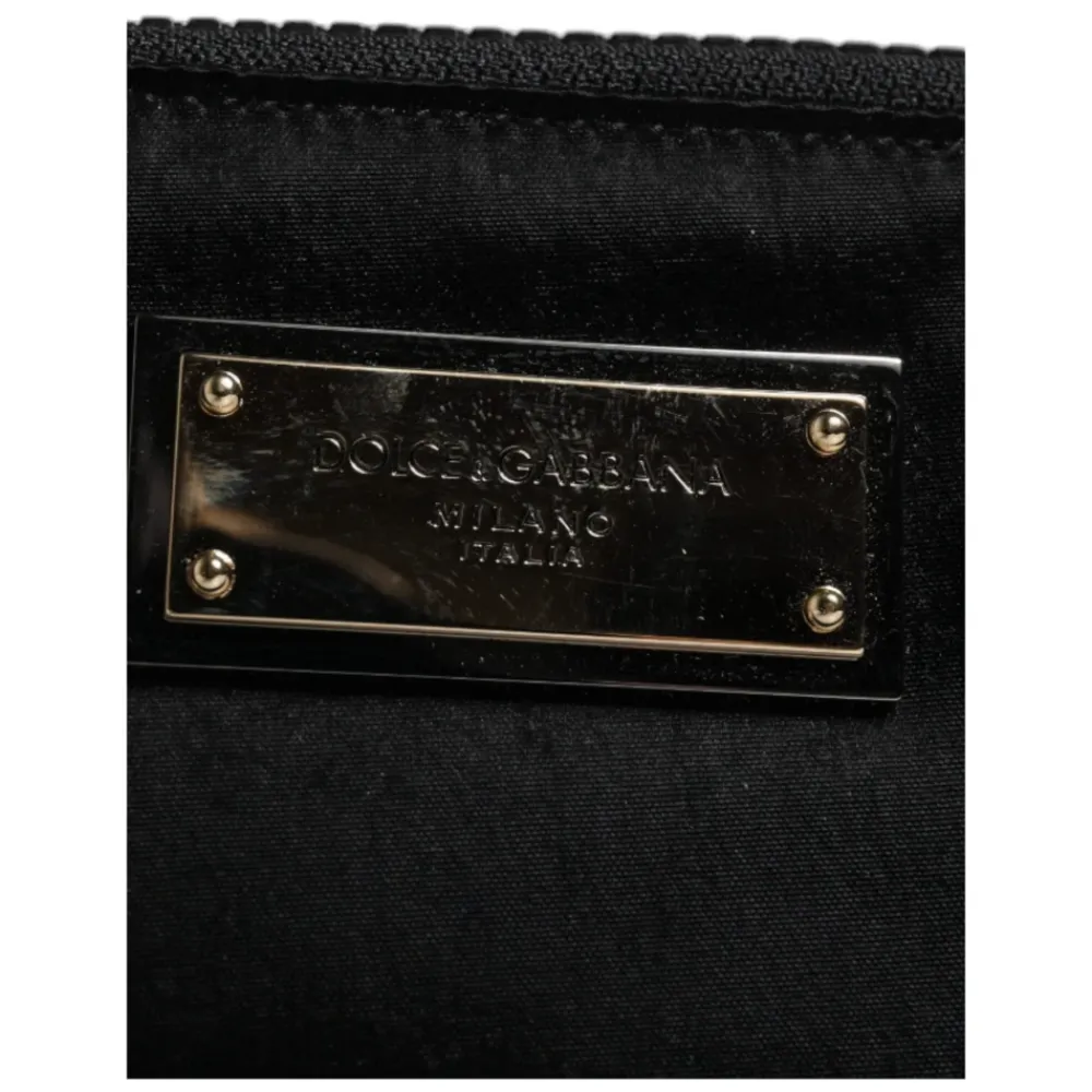 Clutch<Dolce & Gabbana Logo Plaque Keyring Pouch Sort