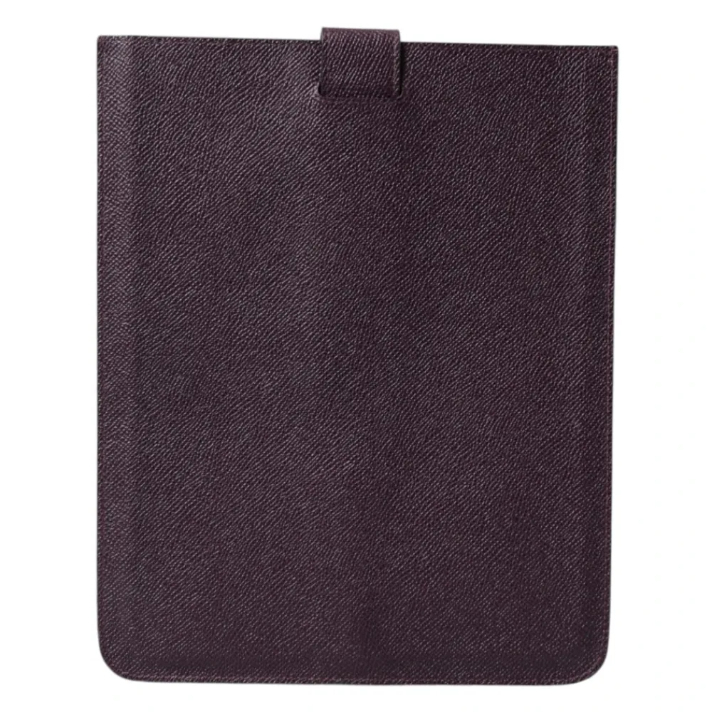 Laptop Tasker^Dolce & Gabbana Logo Plaque Læder Tablet Sleeve Etui Brun