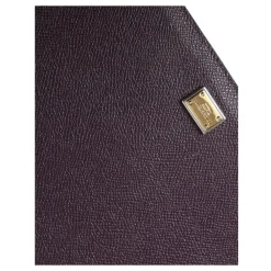 Laptop Tasker^Dolce & Gabbana Logo Plaque Læder Tablet Sleeve Etui Brun