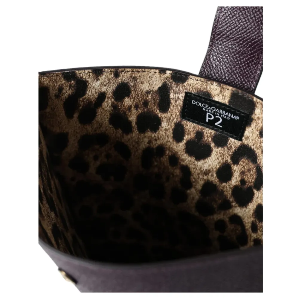 Laptop Tasker^Dolce & Gabbana Logo Plaque Læder Tablet Sleeve Etui Brun