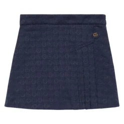 Kjoler & Nederdele^Gucci Logo Print Børne Nederdel Blå