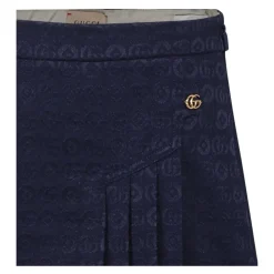 Kjoler & Nederdele^Gucci Logo Print Børne Nederdel Blå