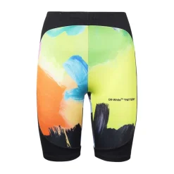 Træningsbukser & Tights^Off White Logo Print Shorts i Polyamid Blanding Multifarvet