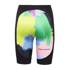 Træningsbukser & Tights^Off White Logo Print Shorts i Polyamid Blanding Multifarvet