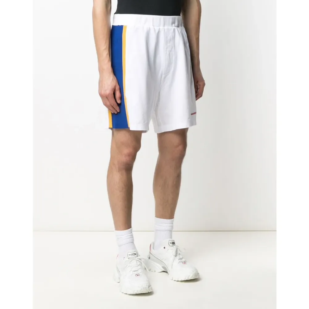 Træningsbukser & Tights<Dsquared2 Logo Side Stripe Gym Shorts Hvid