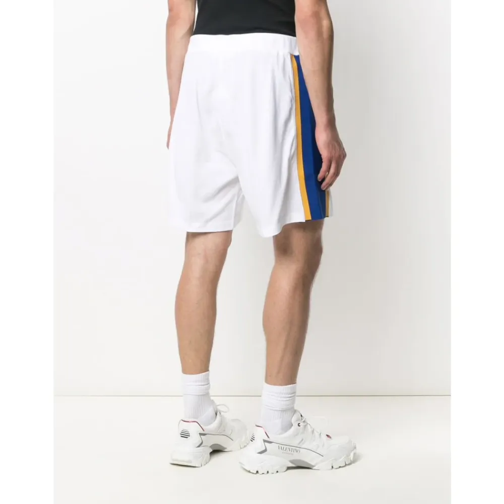 Træningsbukser & Tights<Dsquared2 Logo Side Stripe Gym Shorts Hvid