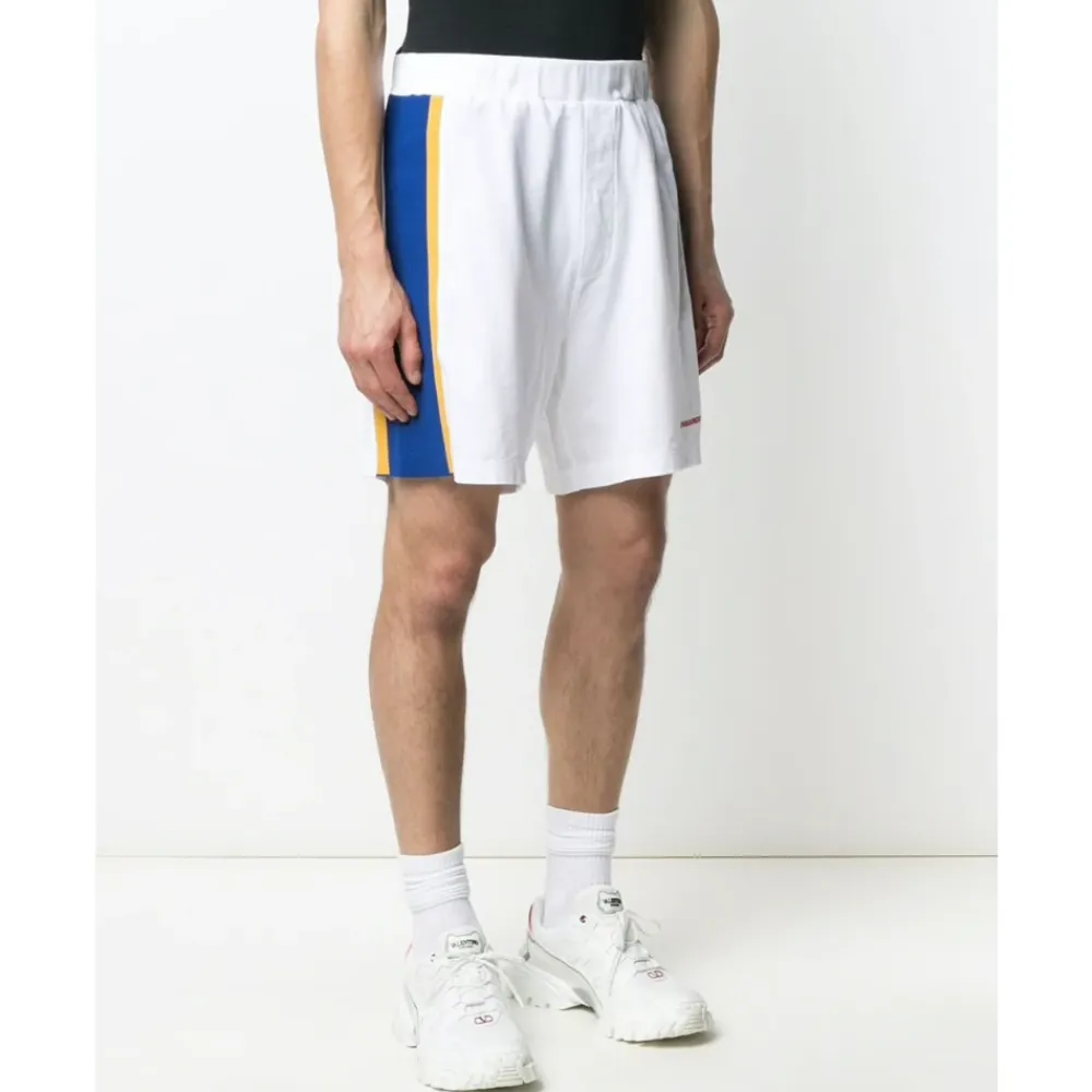 Træningsbukser & Tights<Dsquared2 Logo Side Stripe Gym Shorts Hvid