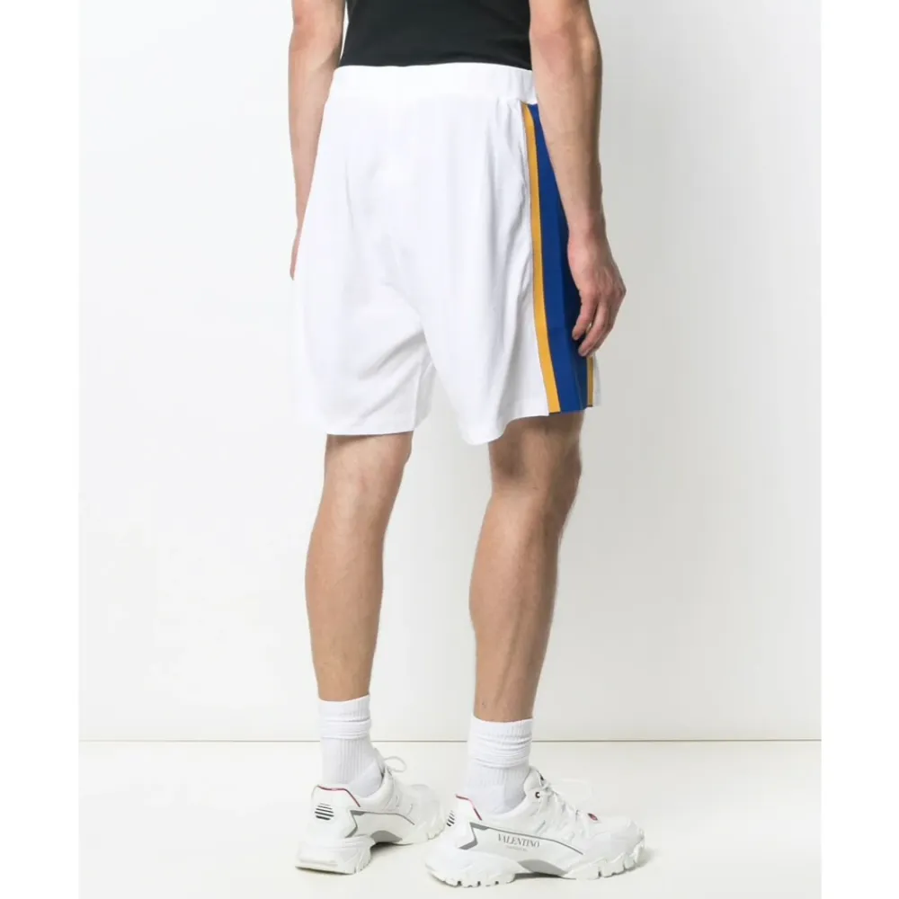 Træningsbukser & Tights<Dsquared2 Logo Side Stripe Gym Shorts Hvid