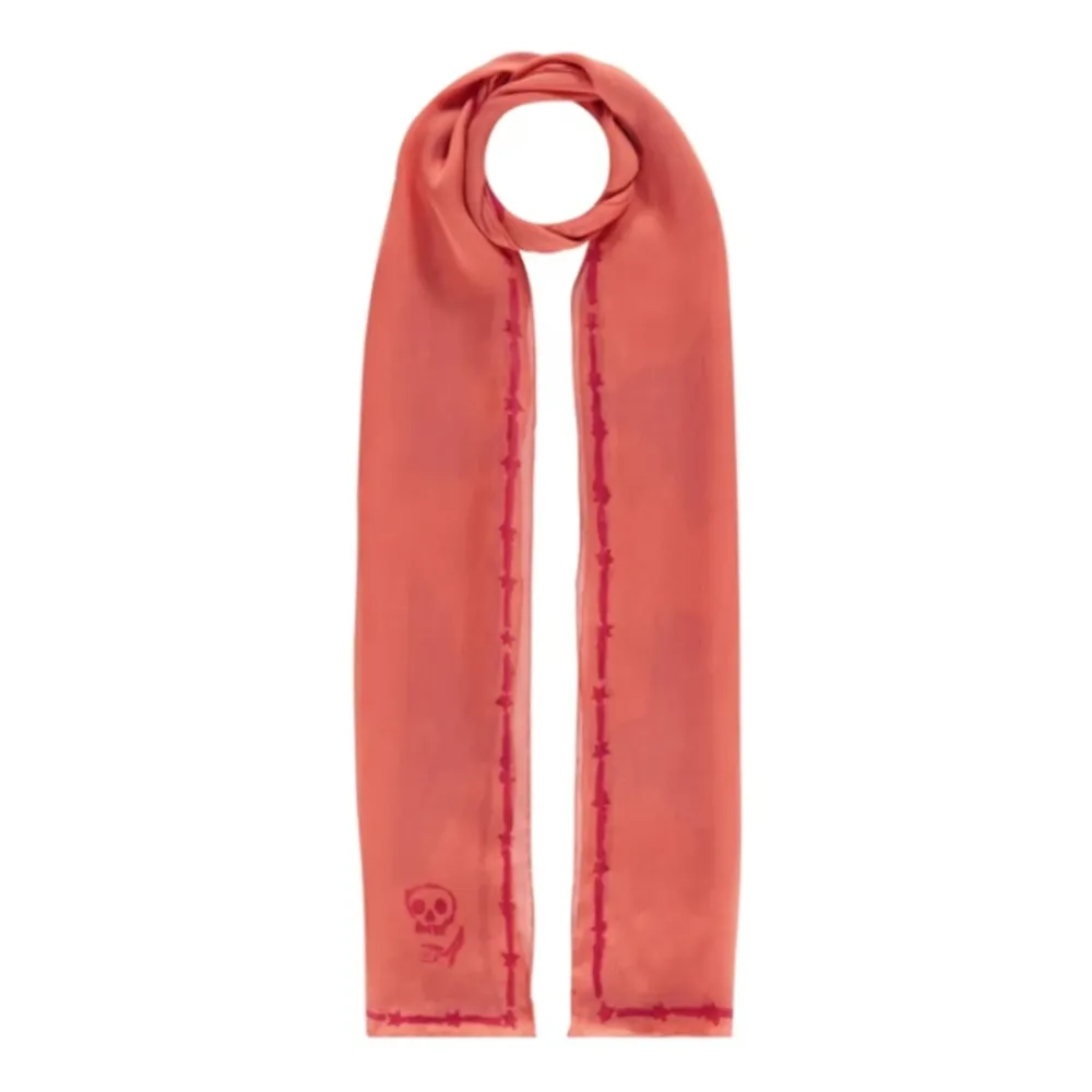 Halstørklæder Og Tørklæder<Givenchy Logo Silketørklæde Orange
