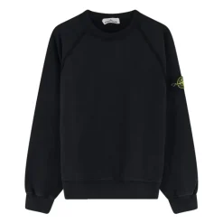 Trøjer|Sweatshirts<Stone Island LOGO SWEATSHIRT Sort