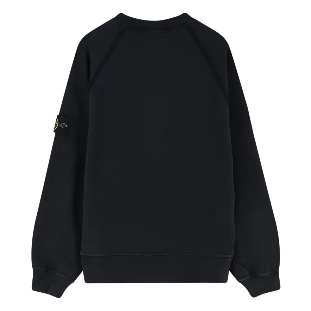 Trøjer|Sweatshirts<Stone Island LOGO SWEATSHIRT Sort