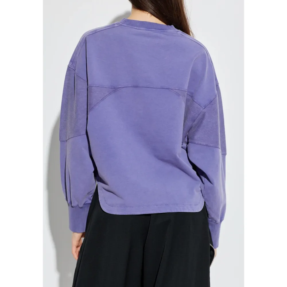 Sweatshirts<The Attico Logo Sweatshirt Lilla