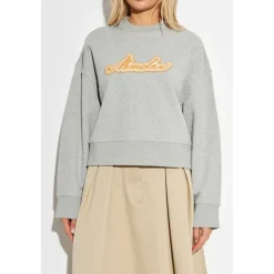 Sweatshirts<Moncler Logo Sweatshirt Grå