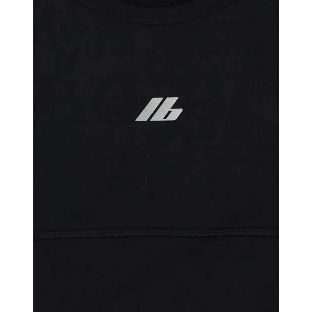 T-Shirts & Toppe^Balenciaga Logo Top i polyamidstof Sort