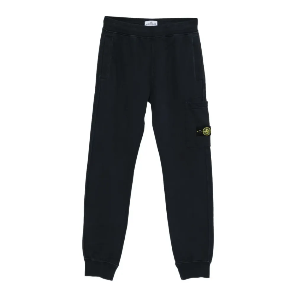 Underdele<Stone Island Logo Track Pants Blå