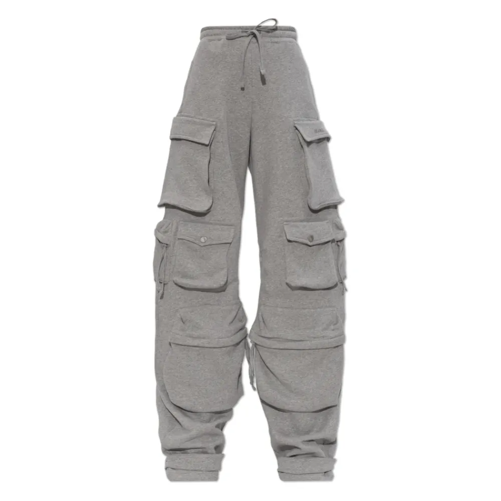 Bukser<The Attico Logo Trousers Grå