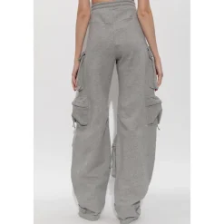 Bukser<The Attico Logo Trousers Grå