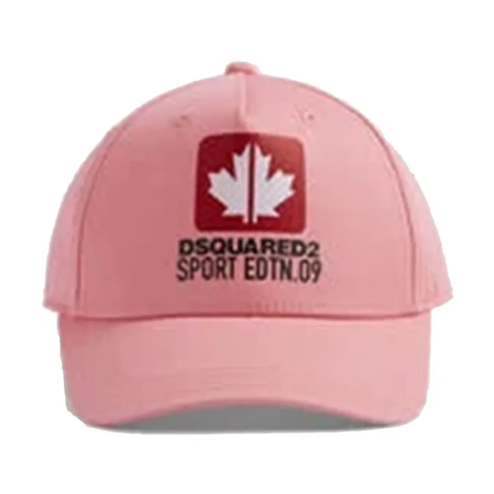 Huer & Kasketter^Dsquared2 Logo-broderet bomuldskasket Pink