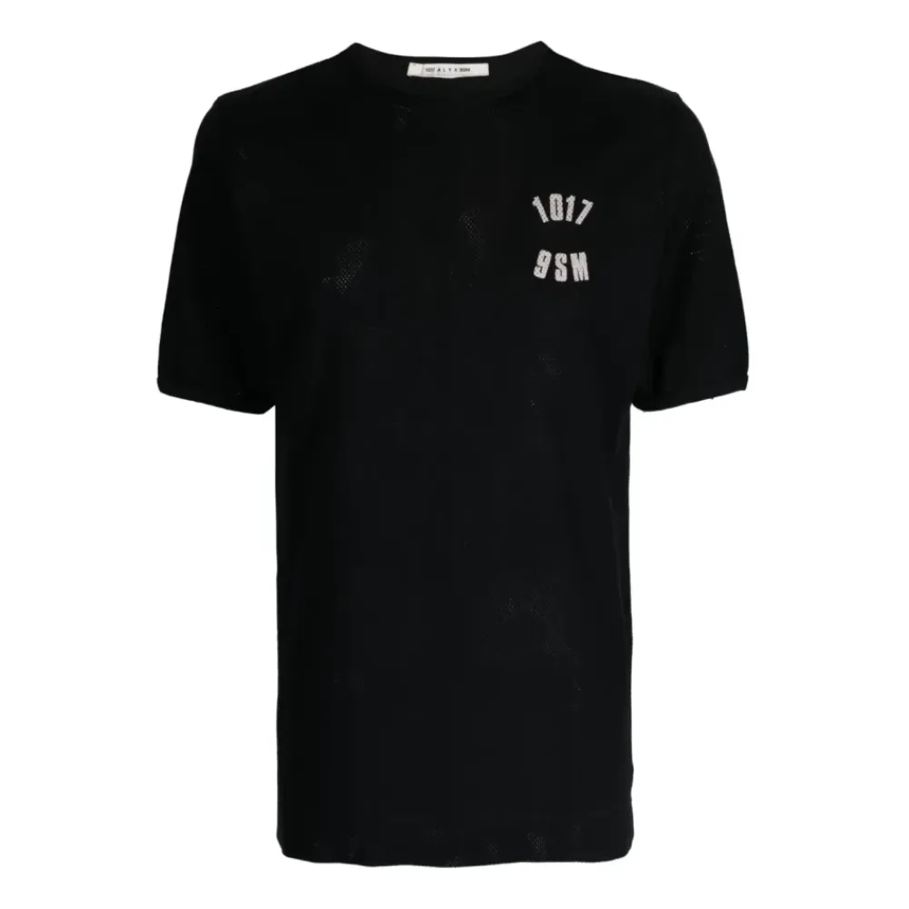 T-Shirts<1017 ALYX 9SM Logo-Print Bomulds T-shirt Sort