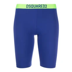 Træningsbukser & Tights<Dsquared2 Logo-waistband Cykelshorts Blå