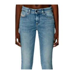 Jeans^Diesel 5-Lomme Jeans SLANDY 2017 Dame Blå