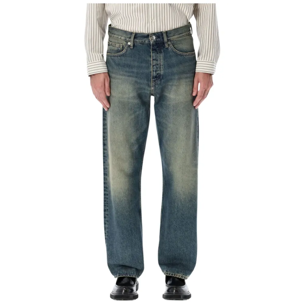 Jeans<Sunflower Loose Jeans Blå