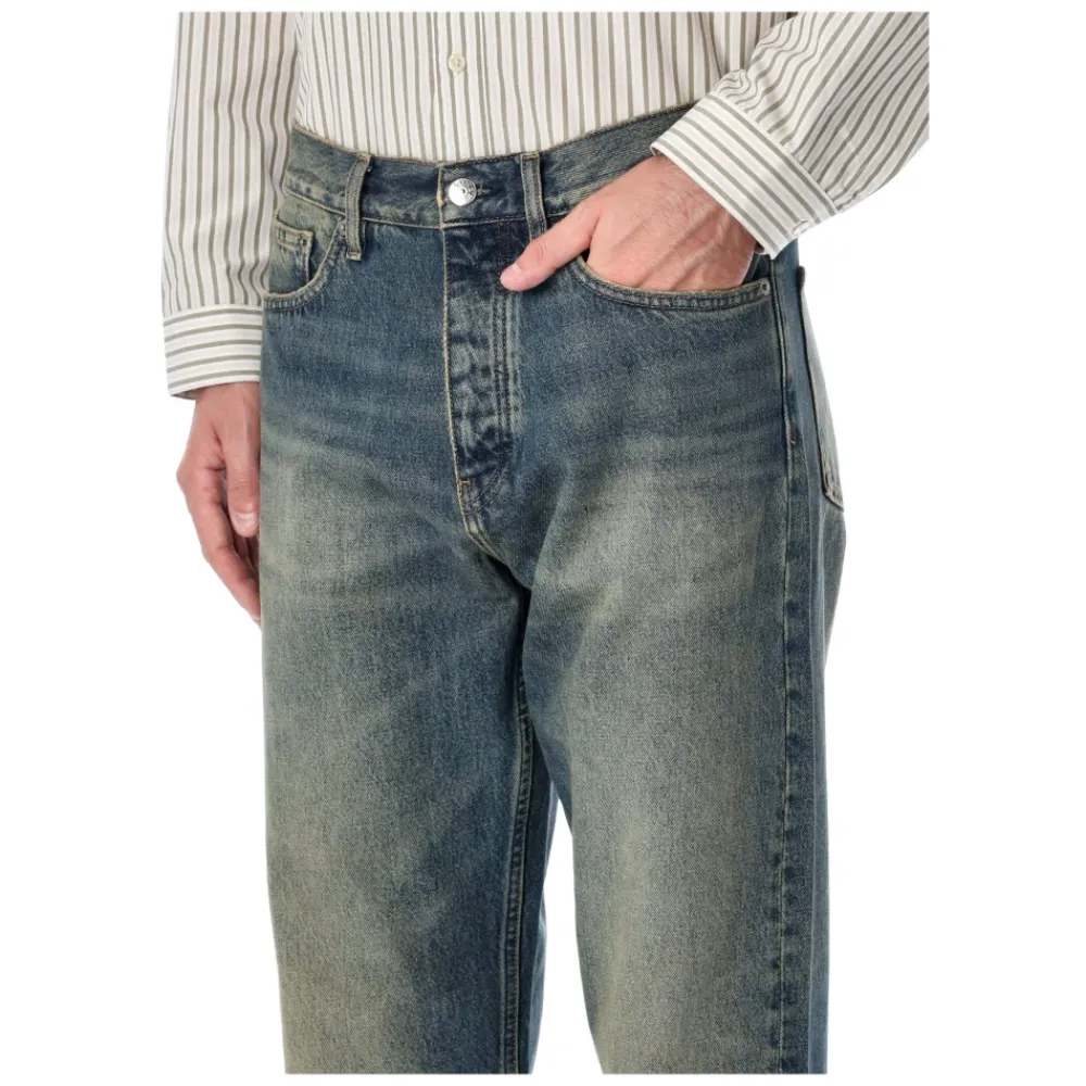 Jeans<Sunflower Loose Jeans Blå