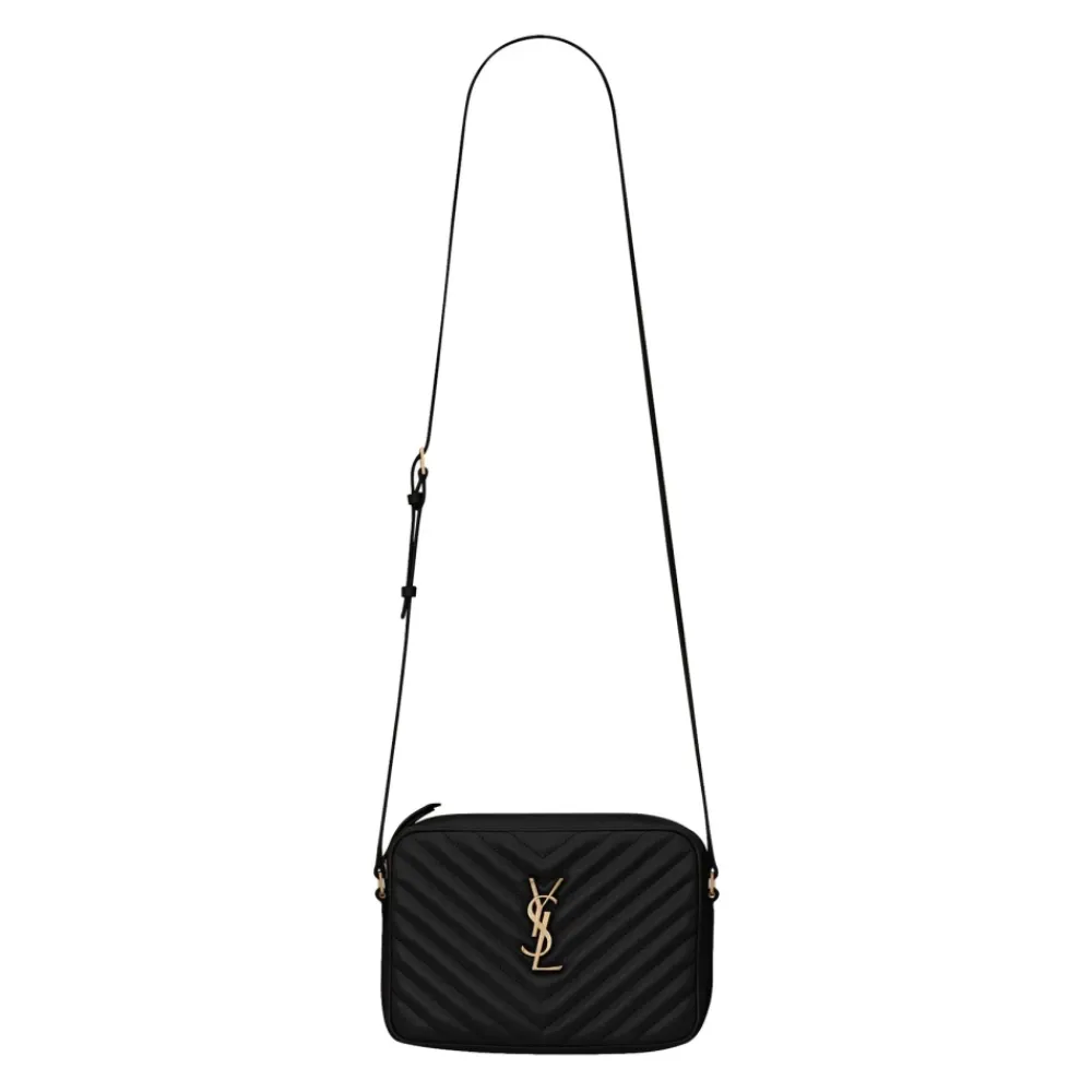 Skuldertasker<Saint Laurent Lou Camera Bag Sort