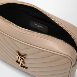 Skuldertasker<Saint Laurent Lou Camera Bag Beige