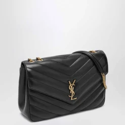 Skuldertasker<Saint Laurent Loulou Large Bag Sort