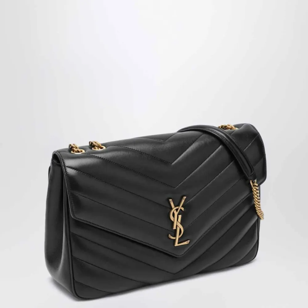Skuldertasker<Saint Laurent Loulou Large Bag Sort