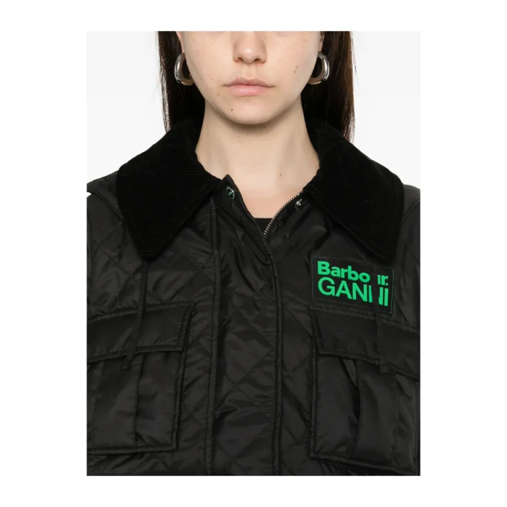 Frakker<Barbour LQU1890 Peplum Longline Quilted Jacket Sort