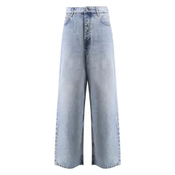 Jeans<Balenciaga Løstsiddende bomuldsbukser lavet i Italien Blå