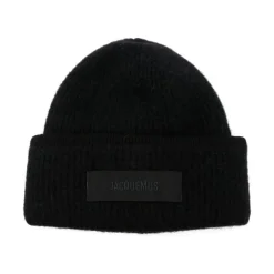 Huer, Kasketter & Hatte|Huer & Kasketter^Jacquemus Luksuriøs Alpaka Blandet Unisex Hat Sort