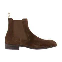 Chelsea Boots|Støvler^Santoni Luksuriøse e Ruskind Chelsea Støvler Brun