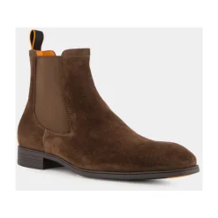 Chelsea Boots|Støvler^Santoni Luksuriøse e Ruskind Chelsea Støvler Brun