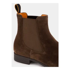 Chelsea Boots|Støvler^Santoni Luksuriøse e Ruskind Chelsea Støvler Brun