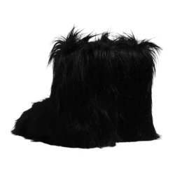 Vinterstøvler|Støvler^Dolce & Gabbana Luksuriøse Faux Fur Mid-Calf Støvler Sort