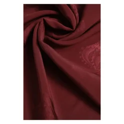 Halstørklæder Og Tørklæder<Dolce & Gabbana Luksuriøst Maroon Silk Crown Foulard Tørklæde Brun