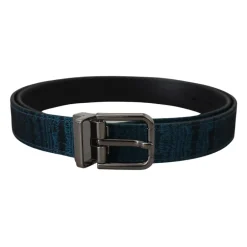 Bælter<Dolce & Gabbana Luksus Jacquard Bælte - , 2.5cm Bredde Blå
