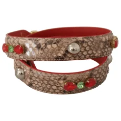Tilbehør Til Tasker^Dolce & Gabbana Luksus Python Læder Taske Strop Multifarvet
