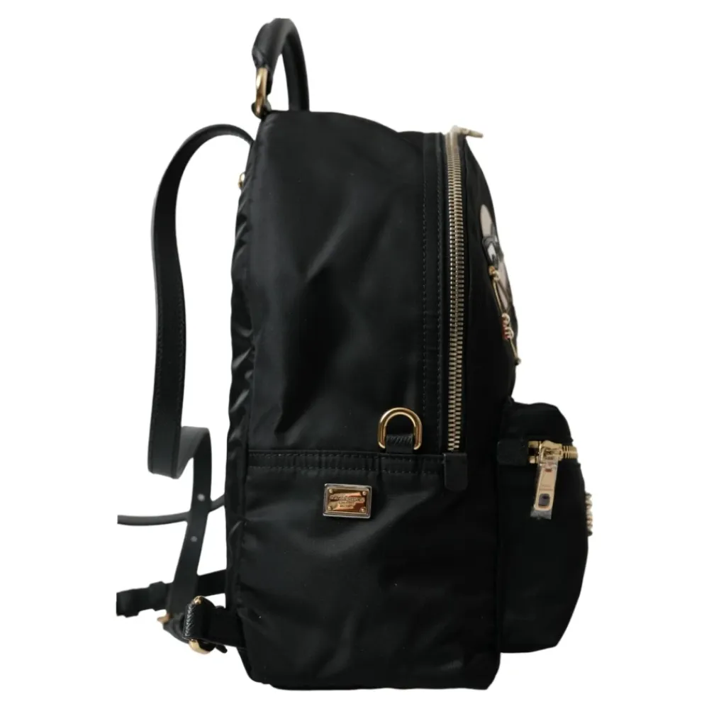 Rygsække<Dolce & Gabbana Luksus Prydet Rygsæk Sort