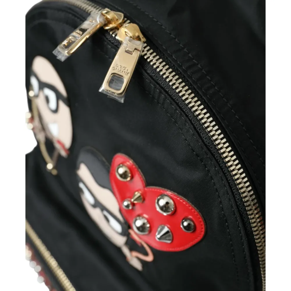 Rygsække<Dolce & Gabbana Luksus Prydet Rygsæk Sort